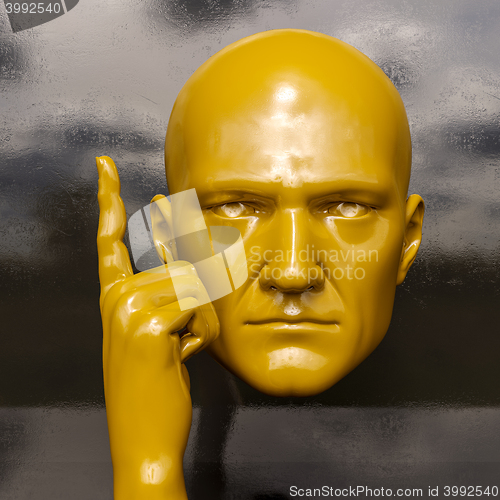 Image of Male mannequin head