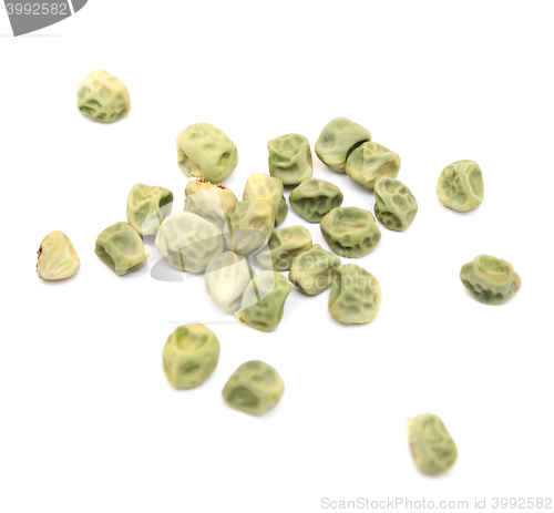 Image of dry peas on white
