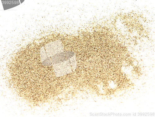 Image of sand on white