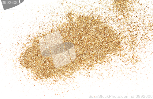 Image of sand on white