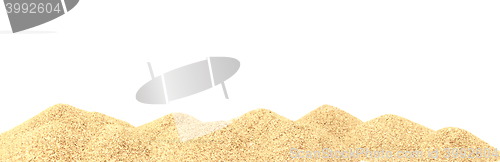 Image of sand dunes isolated