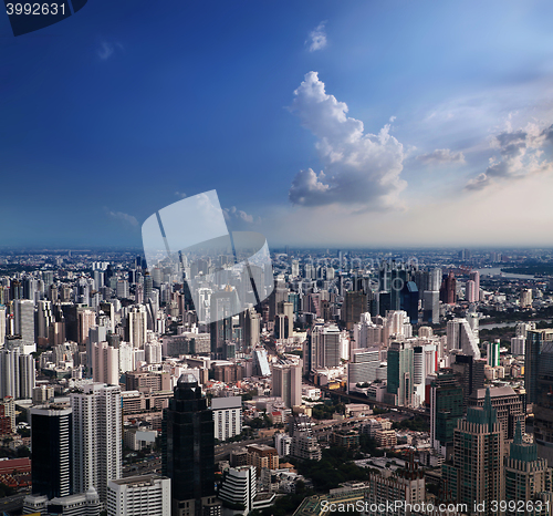 Image of Aerial view of Bangkok City