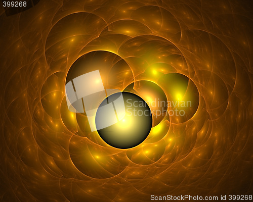 Image of Golden soap bubbles