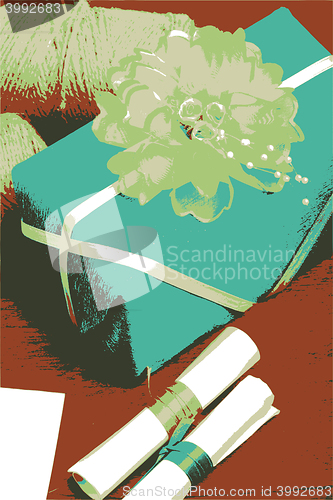 Image of gift box vector illustration