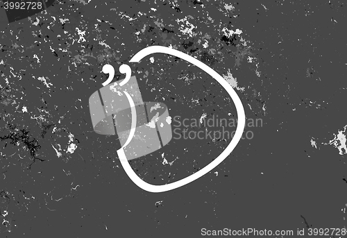 Image of Quote blank with text bubble. Vector stock element for design. Dialog box. Quote box balloon. Commas, note, message, quote blank, tag and comment, template, text, marked.