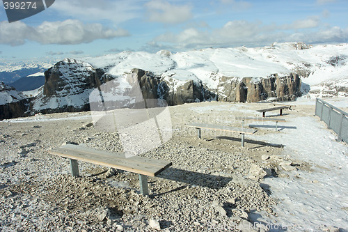 Image of Benches in Dolomites