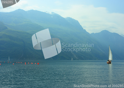 Image of Sailboat on Garda lake