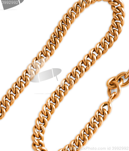 Image of Nice gold chain isolated