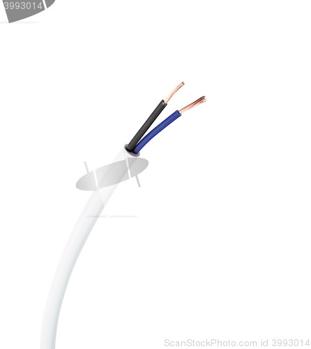 Image of cable isolated on a white background