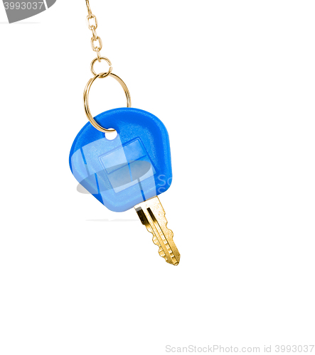 Image of blue key