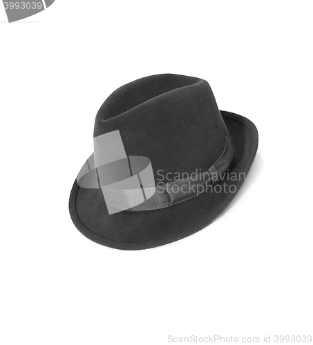 Image of Black hat isolated on the white background