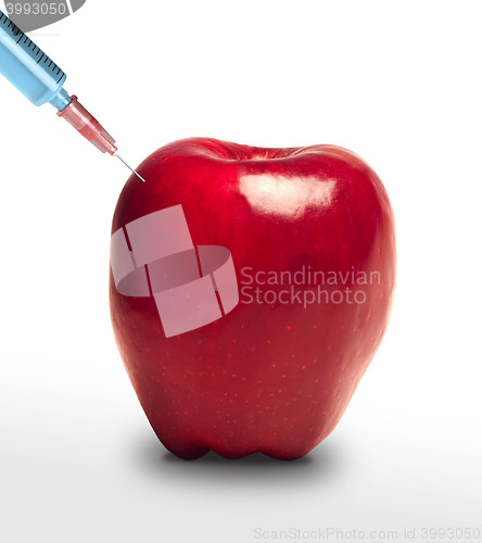 Image of Apple and syringe