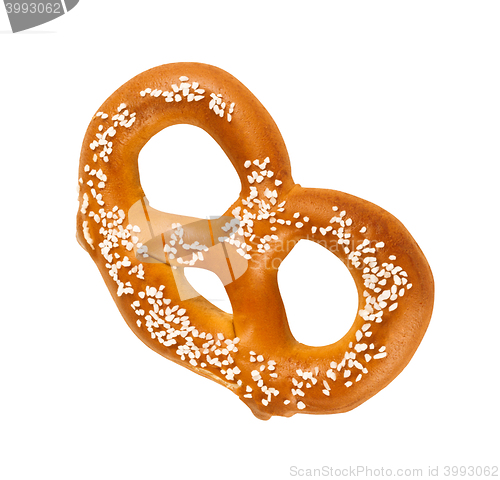 Image of bun with sweet sesame seeds isolated