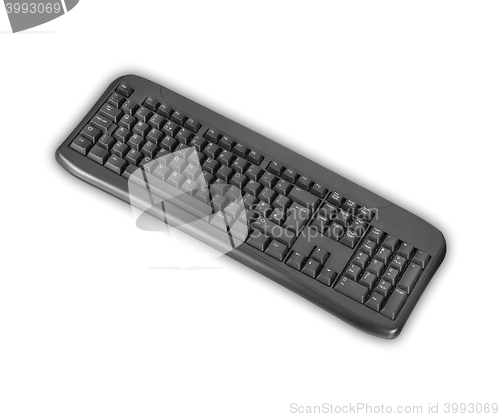 Image of isolated black keyboard