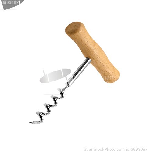 Image of Corkscrew on white background