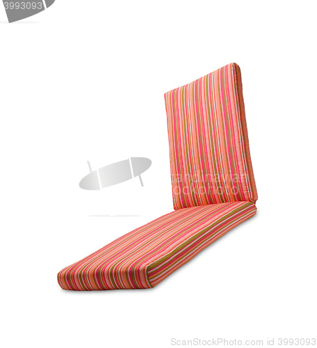 Image of red Mattress isolated on white background.