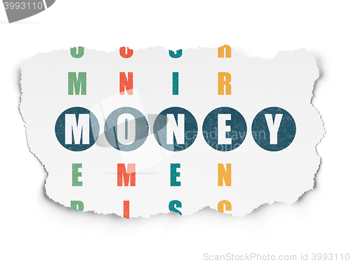 Image of Money concept: Money in Crossword Puzzle