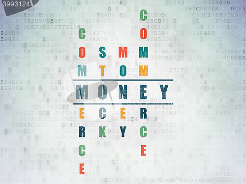 Image of Money concept: Money in Crossword Puzzle