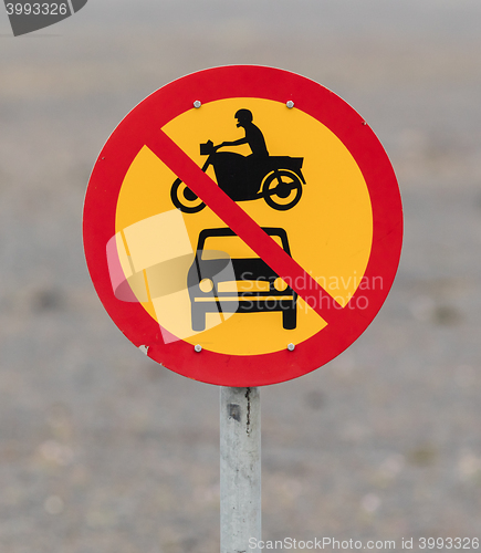 Image of No motor vehicles allowed