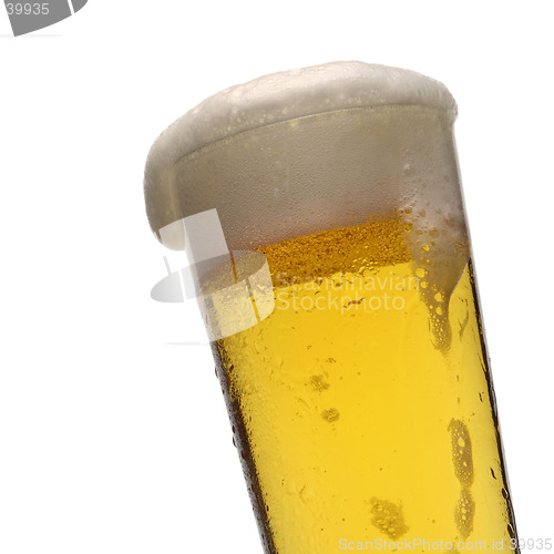Image of PINT OF beer on white background