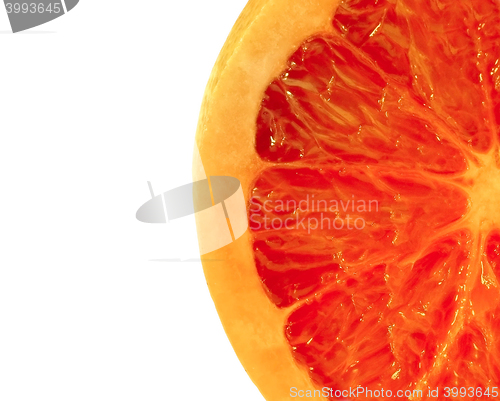 Image of Slice of grapefruit isolated
