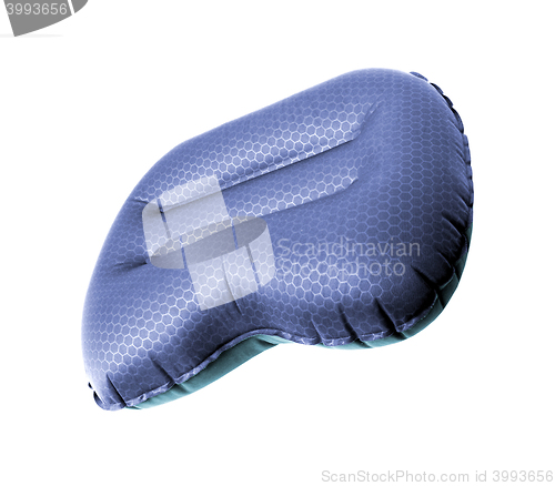 Image of inflatable pillow isolated on a white background