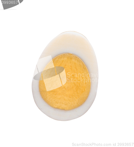 Image of Half of a hard-boiled egg