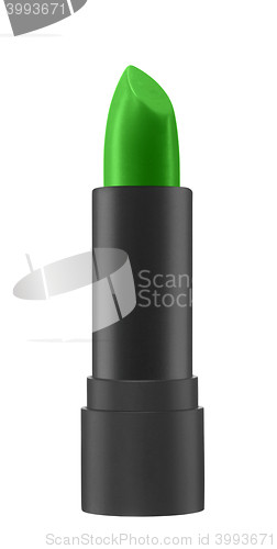 Image of green color lip stick