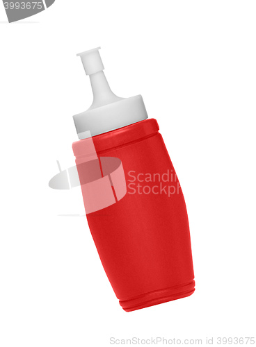 Image of Ketchup bottle, isolated on a white background.
