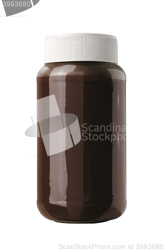 Image of hocolate paste in a jar