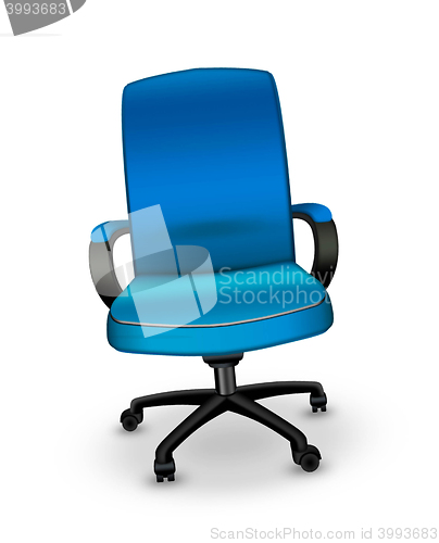 Image of blue office chair