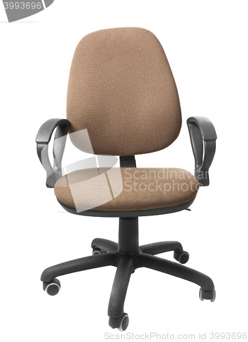 Image of Office chair on wheels. Isolated
