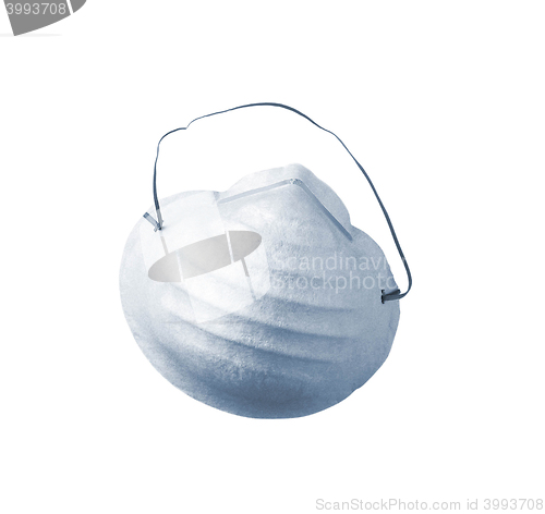 Image of Anti dust face mask for health care isolated on white
