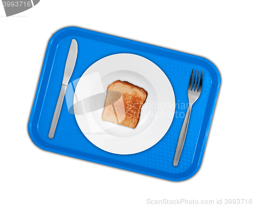 Image of plate and toast