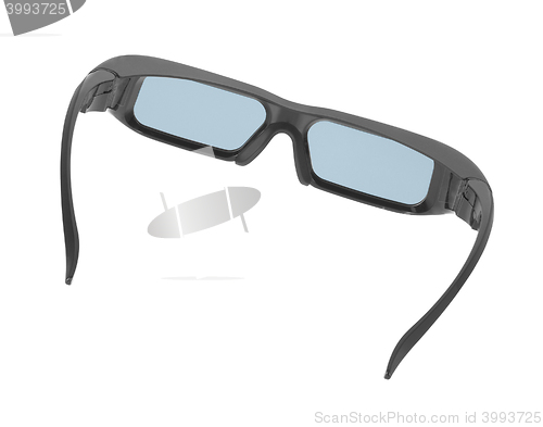 Image of Grey glasses isolated on white