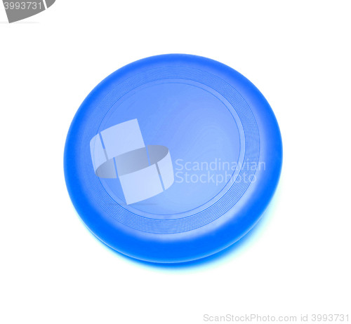 Image of blue plate on white background