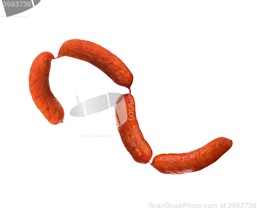Image of sausages isolated