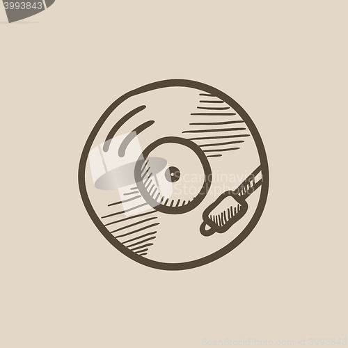 Image of Turntable sketch icon.