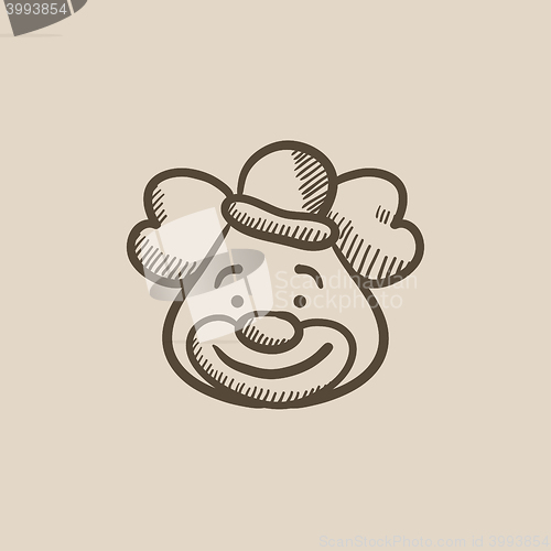 Image of Clown sketch icon.