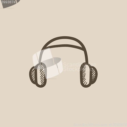 Image of Headphone sketch icon.