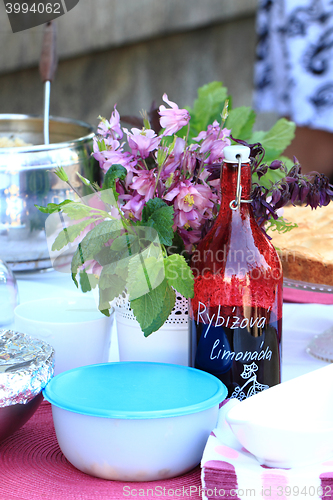 Image of red currant lemonade