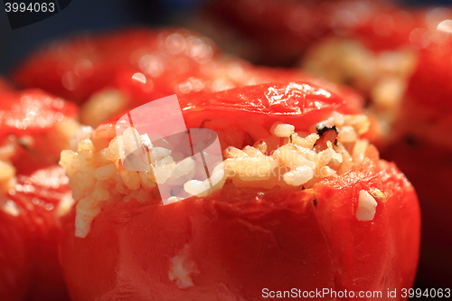 Image of grilled tomatoes with rice