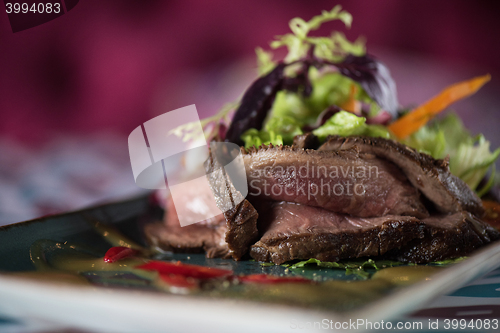 Image of beef meat salad
