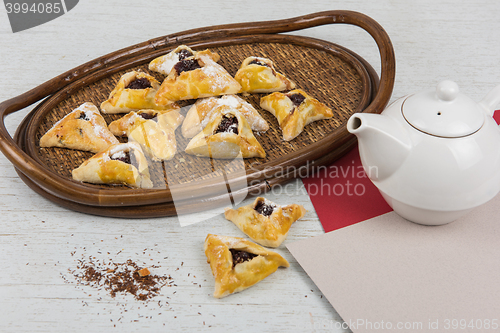 Image of Tea, buns with jam