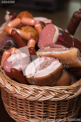 Image of Variety of sausage products