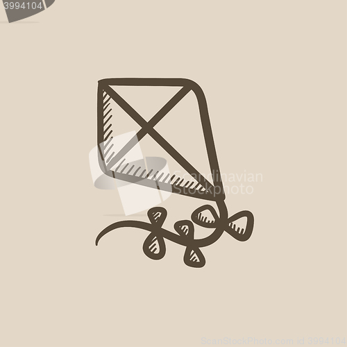 Image of Kite sketch icon.