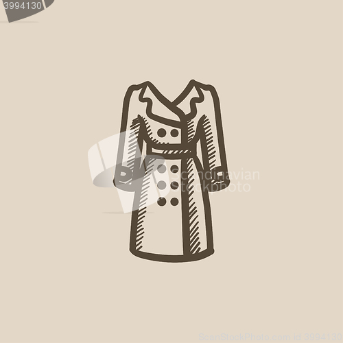 Image of Coat sketch icon.