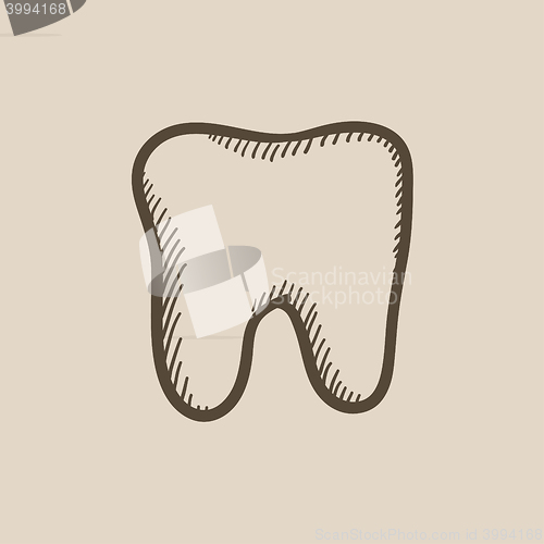 Image of Tooth sketch icon.