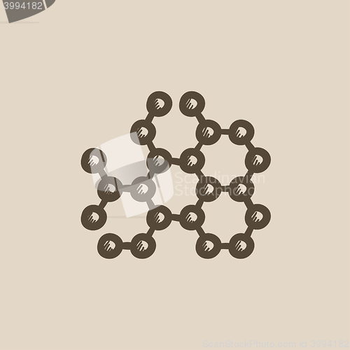 Image of Molecule sketch icon.