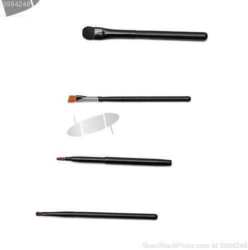 Image of set of 4 make-up brushes